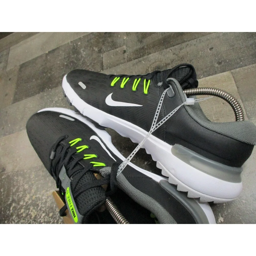 Nike Free G Running Shoes Mens Size 9 Black Gray White Volt Sneakers FN0332-001